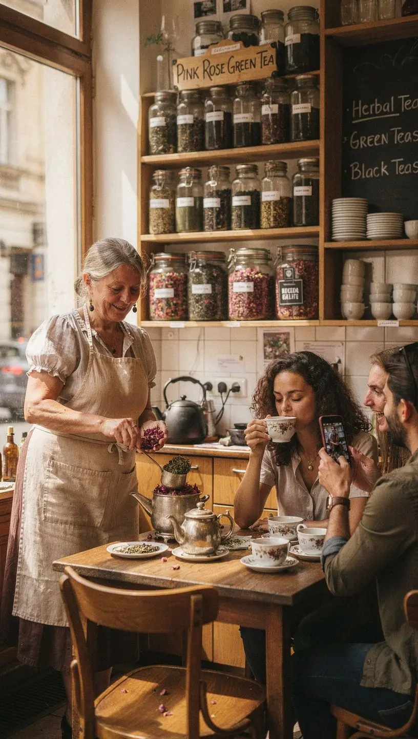 Romantikus virágkeverék, amely a rózsák és a zöld tea frissességét ötvözi.